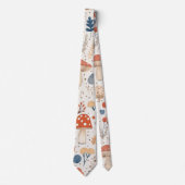 Leuke Oranje Herfst Mushroom Garden Stropdas (Voorkant)