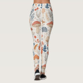 Leuke Oranje Herfst Paddenstoel Fairy Garden Leggi Leggings (Achterkant)