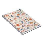 Leuke Oranje Herfst Paddenstoel Fairy Garden Notit Notitieboek (Rechterzijde)