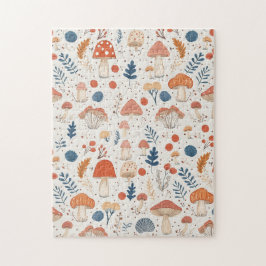 Leuke Oranje Herfst Paddenstoel Fairy Garden Puzze Legpuzzel