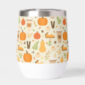 Leuke Oranje Herfst Patroon (Achterkant)