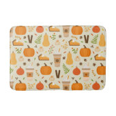 Leuke Oranje Herfst Patroon Badmat (Voorkant)