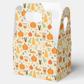 Leuke Oranje Herfst Patroon Bedankdoosjes (Geopend)