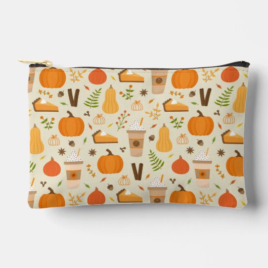 Leuke Oranje Herfst Patroon Etui (Voorkant)