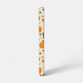 Leuke Oranje Herfst Patroon Samsung Galaxy Hoesje (Linkerkant)