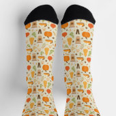 Leuke Oranje Herfst Patroon Sokken (Top)
