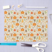 Leuke Oranje Herfst Patroon Tissuepapier (Craft)