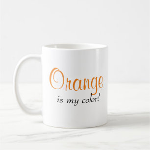Leuke Oranje Is Mijn Kleur Zegt Koffiemok