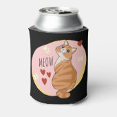 Leuke oranje kat blikjeskoeler (Blikje Achterkant)