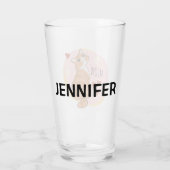 Leuke oranje kat glas (Achterkant)