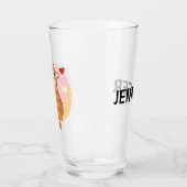 Leuke oranje kat glas (Links)