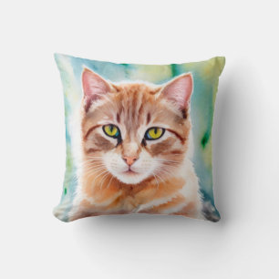 Leuke oranje kat kussen