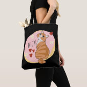 Leuke oranje kat tote bag (Dichtbij)