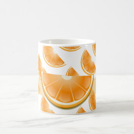 Leuke Oranje kunst mok! Koffiemok