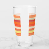 Leuke oranje rode strepen glas (Links)