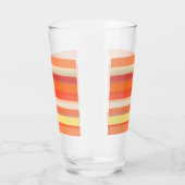 Leuke oranje rode strepen glas (Rechts)