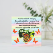 LEUKE ORANJE VLINDER ISAIAH 41:10 ONTWERP KAART (Staand voorkant)