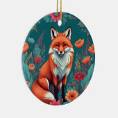 Leuke oranje vos keramisch ornament (Rechts)