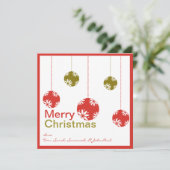 Leuke Ornamenten Vrolijke Kerst Kaarten (Staand voorkant)