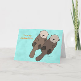 Leuke Otter I houdt van u kaardt mijn significante Feestdagen Kaart