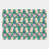 Leuke otter kleurrijke ballon & liefde Kinder Inpakpapier Vel (Voorkant 2)