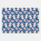 Leuke otter kleurrijke ballon & liefde Kinder Inpakpapier Vel (Voorkant)