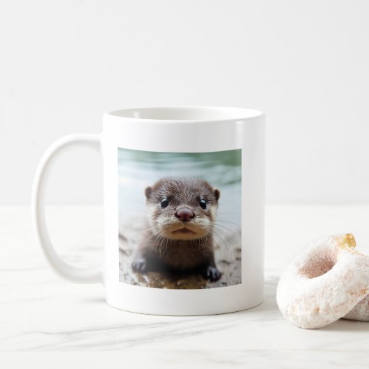Leuke otter Mok - Leuke dierlijke Mokken (Met donut)