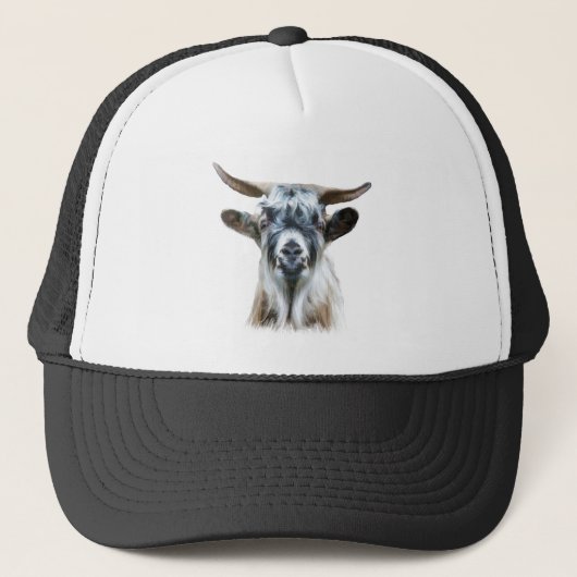 Leuke Oude Geit Over de Heuvel Humor Trucker Pet (Voorkant)