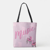 Leuke oude muziek liefde tote bag (Achterkant)