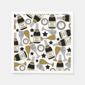 Leuke oudejaarsavond champagne party servetten (Voorkant)