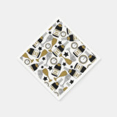 Leuke oudejaarsavond champagne party servetten (Hoek)