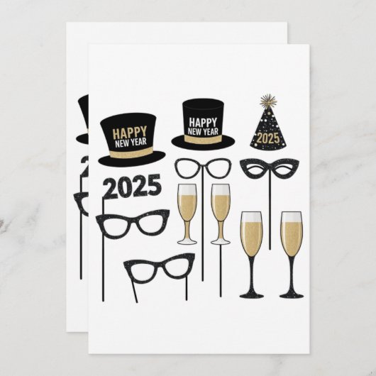 Leuke oudejaarsavond kaart (Voorkant / Achterkant)