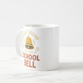 Leuke ouder Mok; Sweet Sound van de School Bell Koffiemok (Voorkant links)