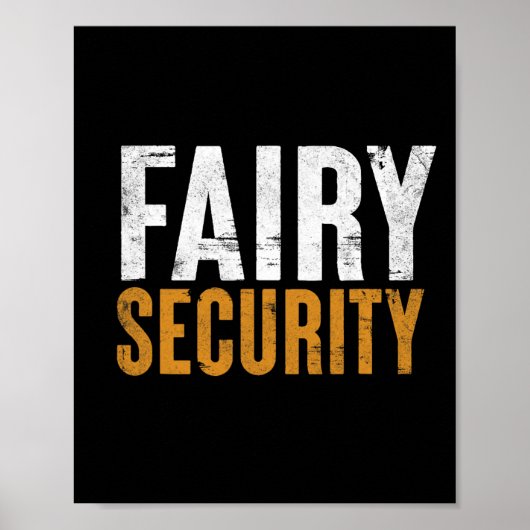 Leuke Ouders Lazy Easy Costume Fairy Beveiliging H Poster (Voorkant)