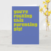 Leuke Ouderschap Quote Gefeliciteerd Nieuwe Baby Kaart (Gele Bloem)