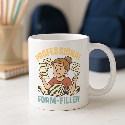 Leuke ouderschool papierwerk Mok; Pro Form-Filler Koffiemok