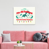 Leuke, ouderwetse Griswold familie kerst Canvas Afdruk (Insitu (Woonkamer))