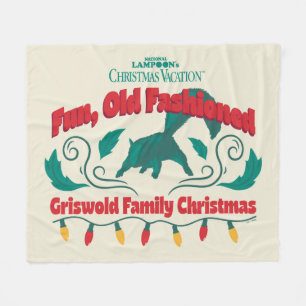 Leuke, ouderwetse Griswold familie kerst Fleece Deken