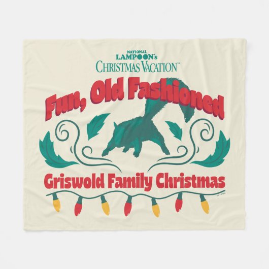 Leuke, ouderwetse Griswold familie kerst Fleece Deken (Voorkant (Horizontaal))