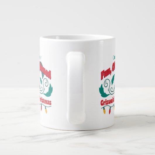 Leuke, ouderwetse Griswold familie kerst Grote Koffiekop (Achterkant)