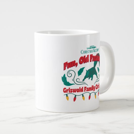 Leuke, ouderwetse Griswold familie kerst Grote Koffiekop (Voorkant rechts)