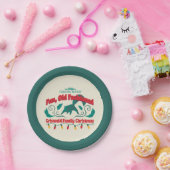 Leuke, ouderwetse Griswold familie kerst Papieren Bordje (Feest)