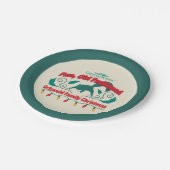 Leuke, ouderwetse Griswold familie kerst Papieren Bordje (Gekanteld)