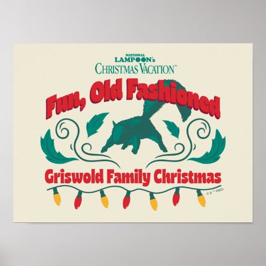 Leuke, ouderwetse Griswold familie kerst Poster (Voorkant)