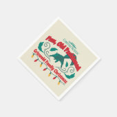 Leuke, ouderwetse Griswold familie kerst Servet (Hoek)