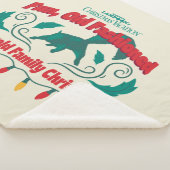 Leuke, ouderwetse Griswold familie kerst Sherpa Deken (3/4)