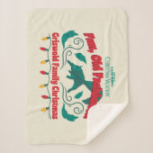 Leuke, ouderwetse Griswold familie kerst Sherpa Deken (Voorkant)