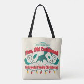 Leuke, ouderwetse Griswold familie kerst Tote Bag (Achterkant)