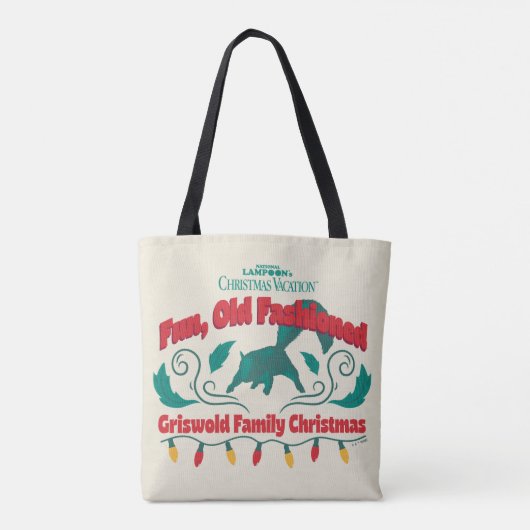 Leuke, ouderwetse Griswold familie kerst Tote Bag (Achterkant)