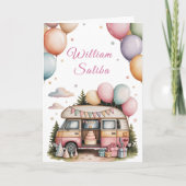 Leuke Outdoor Boho Feest Kaart (Voorkant)